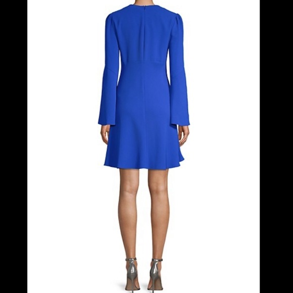 DVF tie front mini dress in Sapphire size 8 - Picture 7 of 8